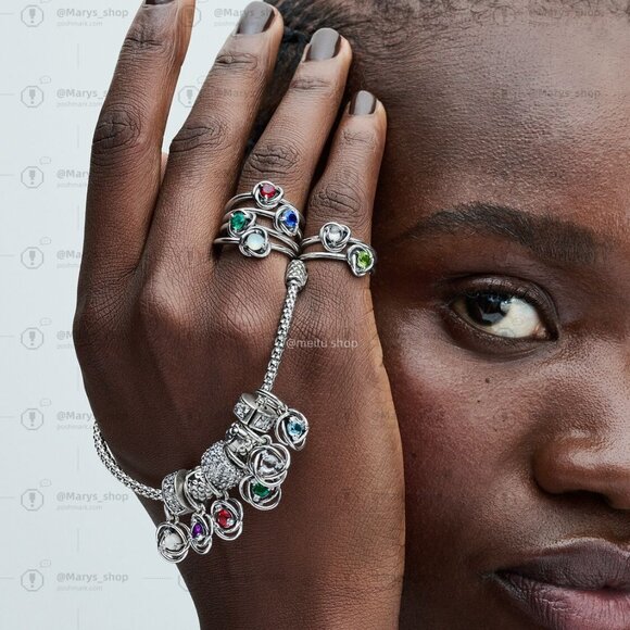 Pandora True Red Eternity Circle Dangle Charm - Picture 6 of 6